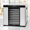 Maisto džiovintuvas Rommelsbacher DA1050, nerūdijantis plienas, 5 padėklai (10 nerūdijančio plieno padėklų), reguliuojamas 35–75 °C, 99 h laikmatis, 1,6 m² džiovinimo plotas
