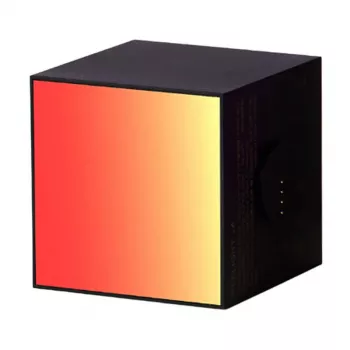 Išmanusis stalinis šviestuvas Yeelight Cube Black – Wi‑Fi/Bluetooth, daugiaspalvis, 75×75×75 mm, 100–240V