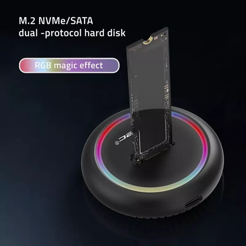 Qoltec 52275 M.2 SSD diskų dokavimo stotis, SATA/NVMe, USB-C