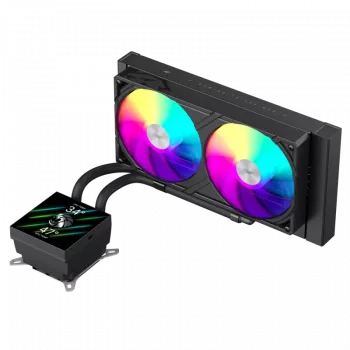 Gamemax GLACIER 240 LCD BK skysčio aušintuvas procesoriui | Intel, AMD