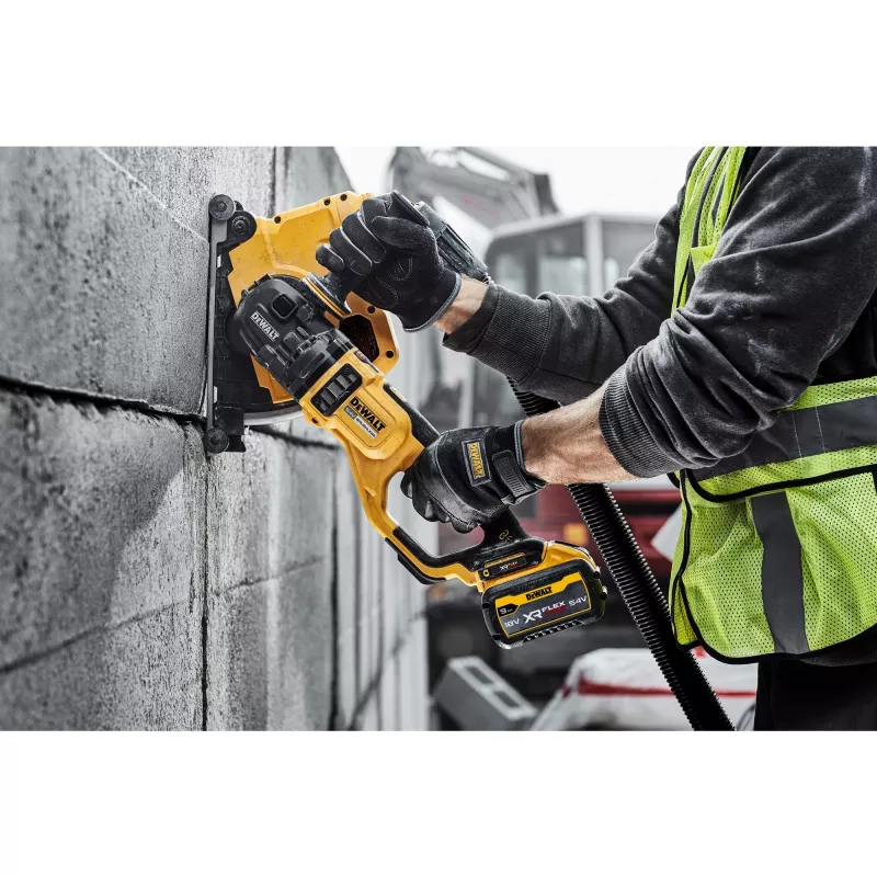 Kampinis šlifuoklis DeWalt DCG460N-XJ 54V bešepetėlis variklis, 230 mm diskas