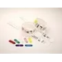Zebra Clips, skirti naudoti su QuickClip apyrankėmis, raudoni