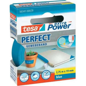 Lipnioji audinio juosta Tesa extra Power Gewebeband 19 mm x 2,75 m, mėlyna
