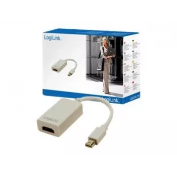 Vaizdo kabelio adapteris LOGILINK Mini DisplayPort į HDMI Type A CV0036A, 0,1 m, pilka