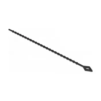 DeLOCK 19568 Pakartotinai naudojamas karoliukinis kabelio raištis 150 x 2,4 mm juoda 100 vnt.