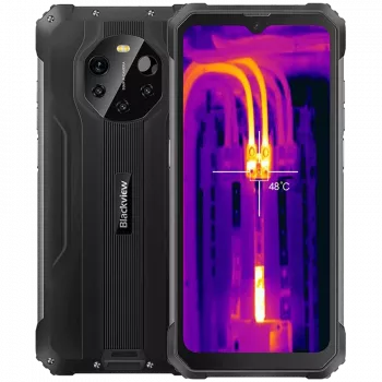 Blackview BL8800 Dual 5G Pro 6.58 inch FHD+ IPS 1080x2408 8GB/128GB, MT6833V aštuonių branduolių 2,2 GHz, 16MP priekinė/5MP+50MP galinė kamera, FLIR termovizinė kamera, baterija 8380mAh, Type-C, Android