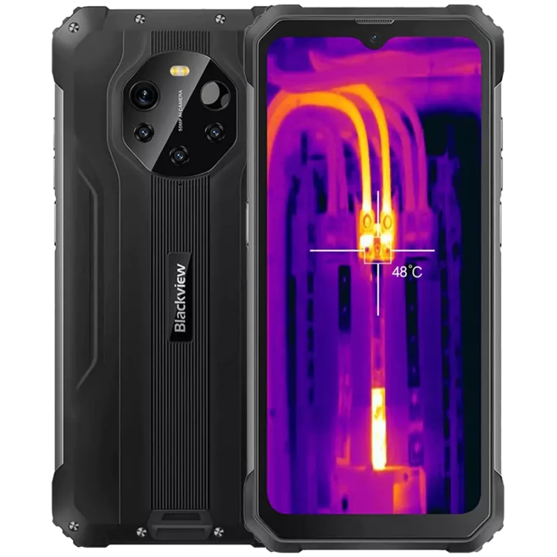 Blackview BL8800 Dual 5G Pro 6.58 inch FHD+ IPS 1080x2408 8GB/128GB, MT6833V aštuonių branduolių 2,2 GHz, 16MP priekinė/5MP+50MP galinė kamera, FLIR termovizinė kamera, baterija 8380mAh, Type-C, Android