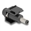 DeLOCK Keystone modulis DC 5,5 x 2,5 mm lizdas į DC 5,5 x 2,1 mm kištuką juodas