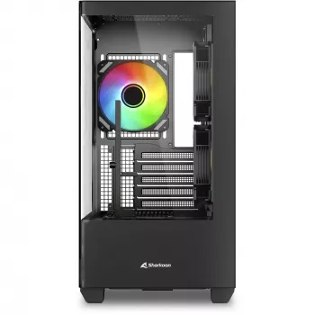 Korpusas Sharkoon Elite Shark CM100 bokštas Micro-ATX, be maitinimo šaltinio, juodas