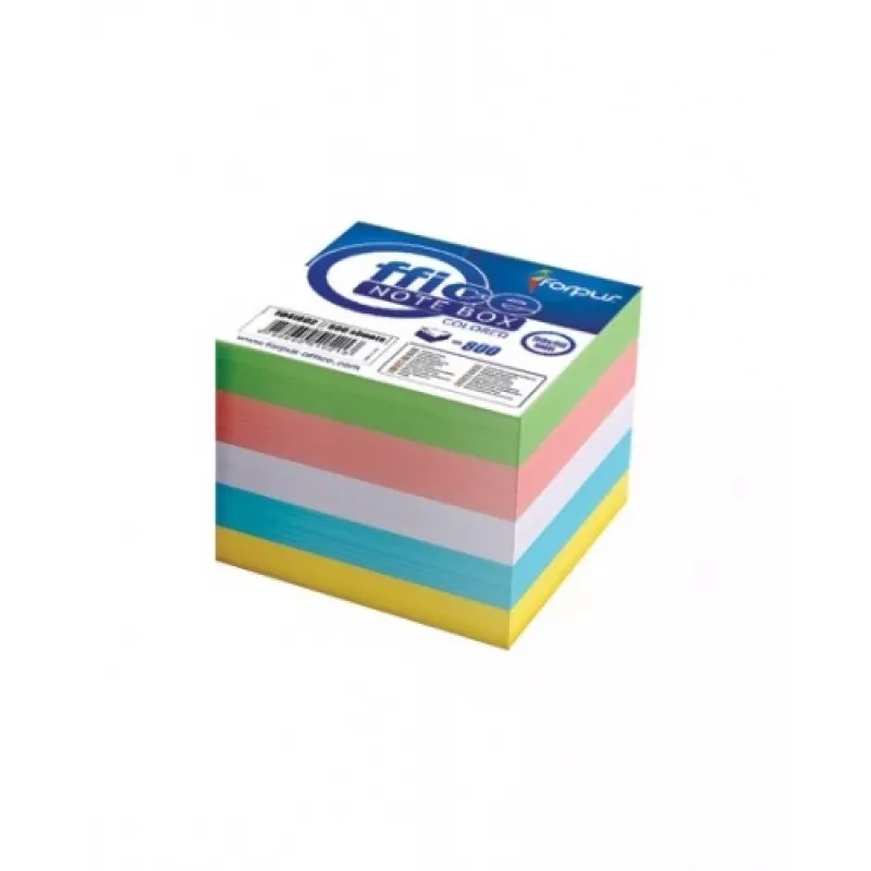 Notes Forpus, 8.5x8,5 cm, Asorti, neklijuotas (800) 0716-008