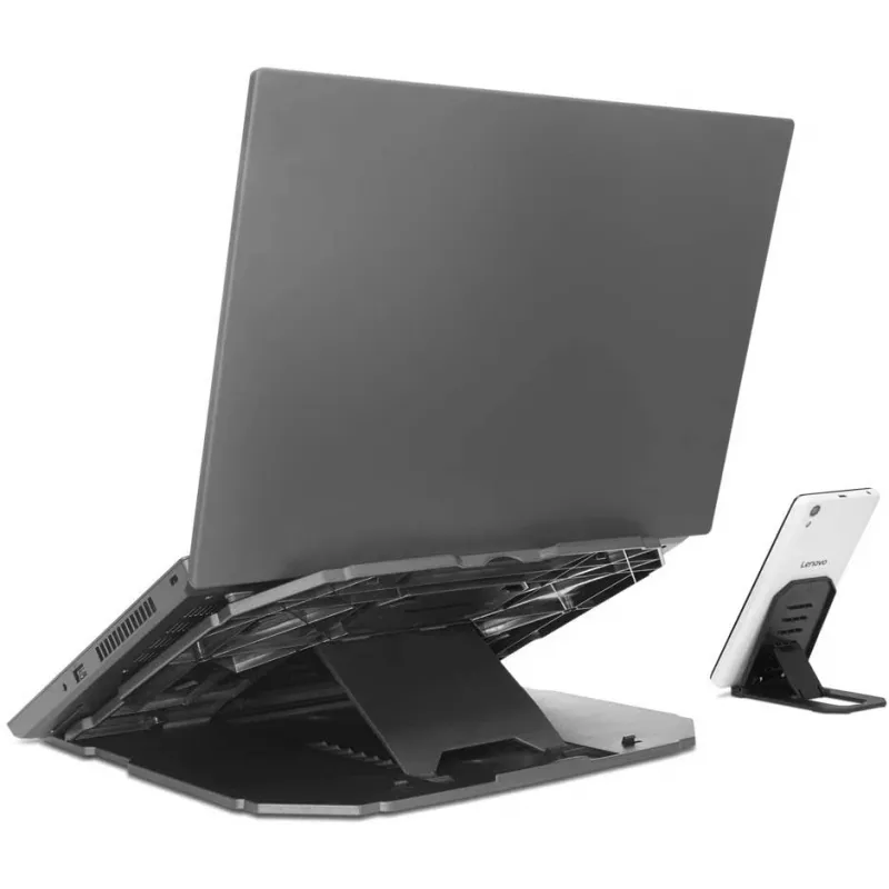 Nešiojamojo kompiuterio stovas Lenovo 4XF1A19885 Juodas Reguliuojamas aukštis 0-190 mm