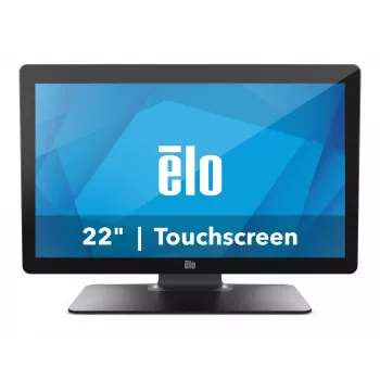 Monitor ELO 2202L 22 colių FHD talpinis 10 lietimų USB antirefleksinis be rėmelio su stovu