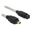 FireWire A/B kabelis DeLOCK 82588 1,0 m pilka