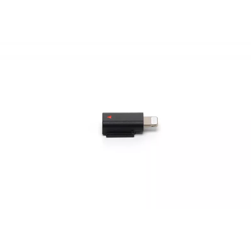 Garso adapteris DJI Mic 3 Mobile Phone Adapter (Lightning) – juodas, skirtas Apple įrenginiams