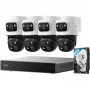 Vaizdo registratorius su kameromis Eufy S4 Max – 8 kanalų, 4K (3840×2160), HDD 2 TB (iki 16 TB), juoda/pilka/balta