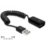 USB kabelis DeLOCK 83163 0.6 m USB 2.0 A-A juodas