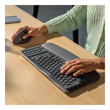 Logitech Wave Keys+Lift Combo belaidė klaviatūra ir pelė