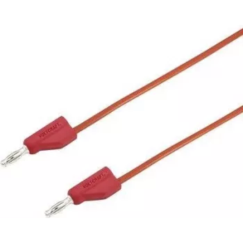 VOLTCRAFT matavimo laidas [Kištukas 4 mm - Kištukas 4 mm] 5 m Raudonas MSB-300 (MSB-300-5-Red)