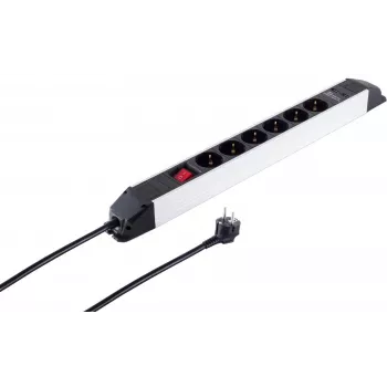 Maitinimo juosta ShiverPeaks S/CONN 6 lizdų su USB prievadais