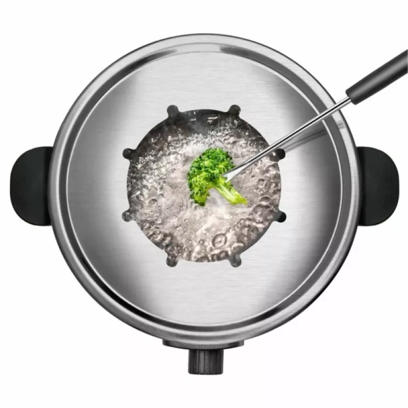 Fondiu rinkinys Taurus FF2 2 L 8 asmenims, nerūdijančio plieno korpusas, 1000 W, 230 V, juodas/sidabrinis
