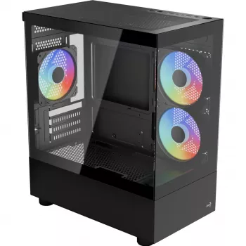 Korpusas Micro/Mini-ITX AEROCOOL Geh Viewport Mini-G-BK-v4 ARGB juodas