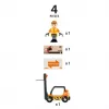 Žaidimo transporto priemonė ir bėgių priedas Ravensburger BRIO 33573 – 4 dalių įvairiaspalvis rinkinys, rekomenduojamas nuo 0,3 metų
