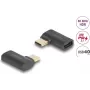 USB adapteris DeLOCK 60245 40 Gbps USB Type-C PD 3.1 240 W lenktas