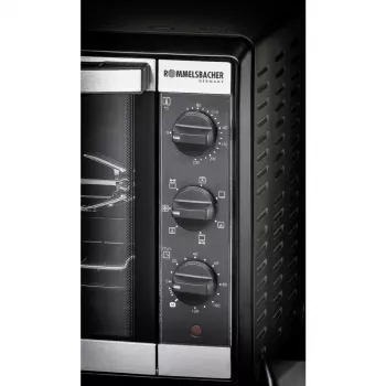Elektrinė orkaitė Rommelsbacher BG 1550 juoda, 30 l, 80–230 °C, 7 režimai, rotiseris, 120 min laikmatis