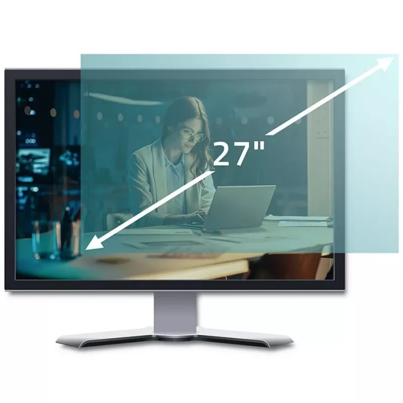 Qoltec 51049 Apsauginis filtras nuo mėlynos šviesos 27 colių | 16:9 | Akių apsauga | Antirefleksinis