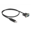 DeLOCK USB 2.0 į RS-232 adapteris 50 cm FTDI Juodas