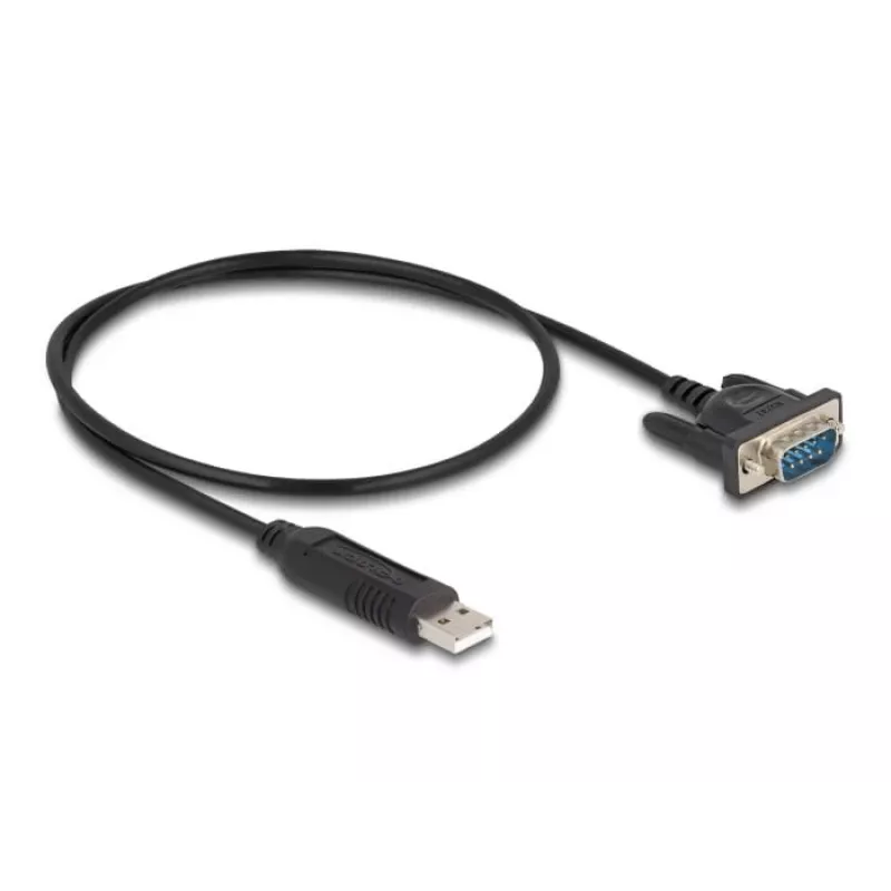 DeLOCK USB 2.0 į RS-232 adapteris 50 cm FTDI Juodas