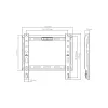 Sbox BL-3722F fiksuotas sieninis laikiklis (13-43 col./45 kg/200x200 mm)