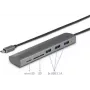 Renkforce RF-3374948 sąsajų šakotuvas USB 2.0 Type-C 5000 Mbit/s sidabrinis