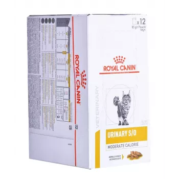 ROYAL CANIN Urinary S/O Moderate Calorie - šlapias kačių ėdalas - 12 x 85 g