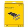 DeLOCK PCI Express x8 kortelė su 2 x vidiniais NVMe M.2 Key M lizdais, bifurkacija, Low Profile