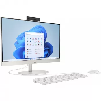 HP 24-cr0009ng AMD Ryzen™ 3 7320U 60,5 cm (23.8 inch) 1920 x 1080 All-in-One PC 8 GB LPDDR5-SDRAM 512 GB SSD Windows 11 Home Wi-Fi 6 (802.11ax) Baltas (A04VWEA#ABD)