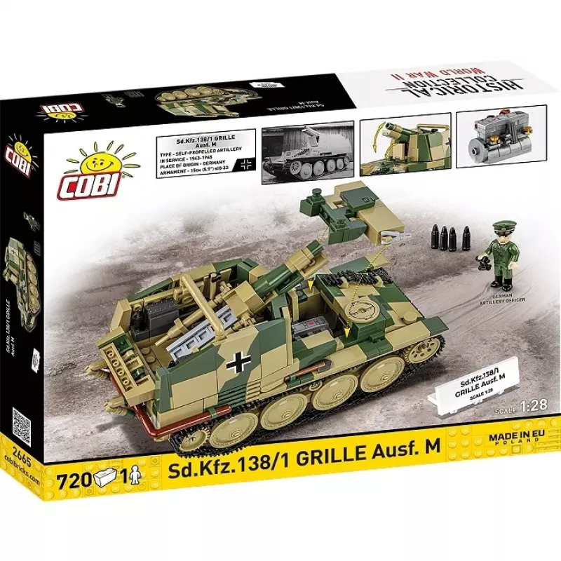 Konstrukcinis modelis Cobi SD.KFZ.138/1 Grille, 720 dalių, demonstracinis modelis