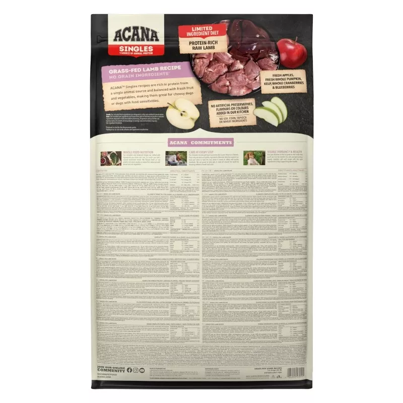 ACANA Singles Grass-Fed Lamb sausas šunų ėdalas - 11,4 kg