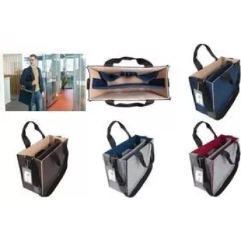 Dėklas nešiojamam kompiuteriui sigel Desk Sharing Bag Bicolor M mėlyna/ smėlio spalvos, 15,4 colių