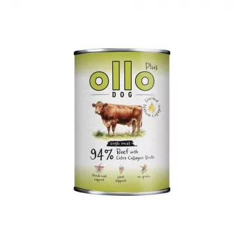 Ollo Plus Kolagen Beef 400g šunų ėdalas skardinėje