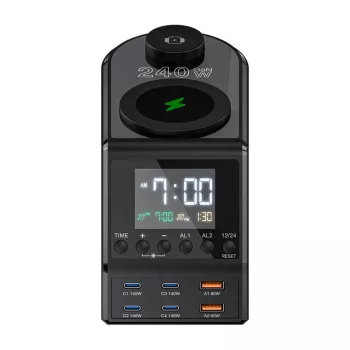 Žadintuvas BlitzWolf BW-FW10 su 2×USB-A ir 4×USB-C prievadais