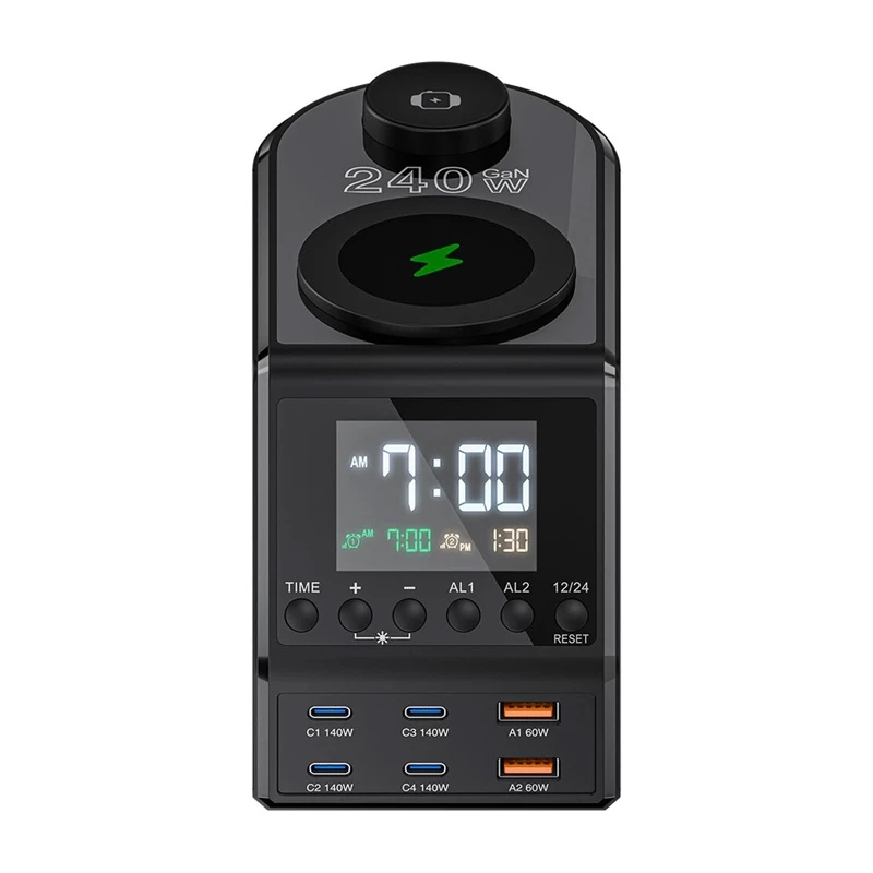 Žadintuvas BlitzWolf BW-FW10 su 2×USB-A ir 4×USB-C prievadais