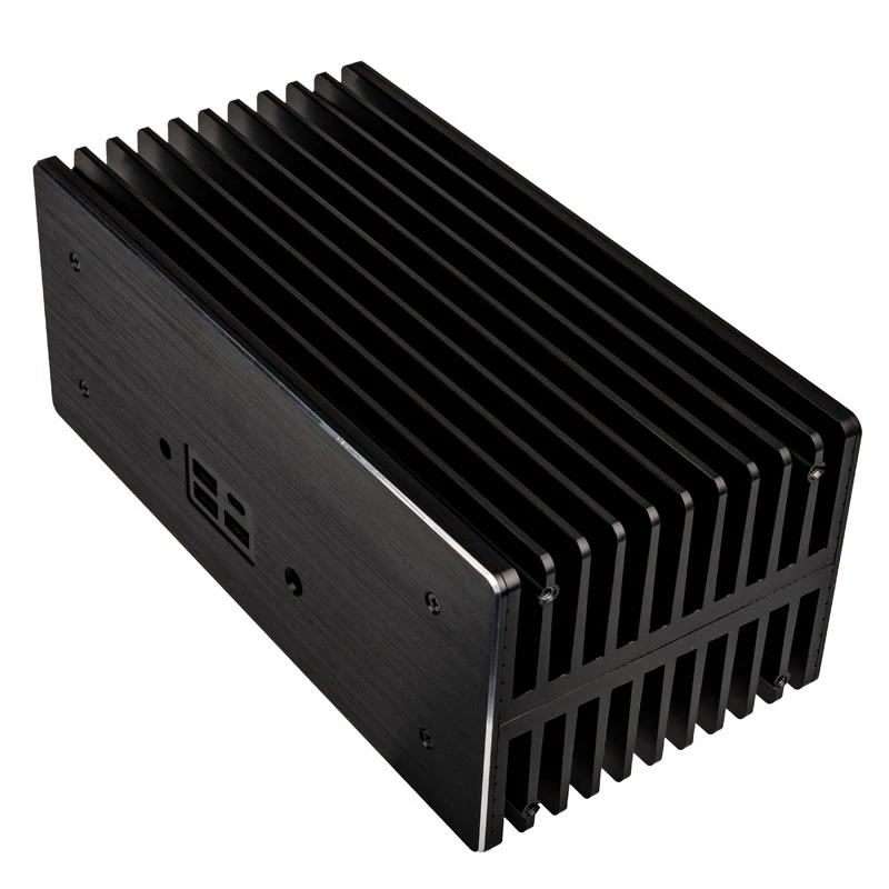Akasa Turing ABX UCFF korpusas be ventiliatoriaus AMD mini kompiuteriui (Gigabyte BRIX 4000U), aliuminis, juodas