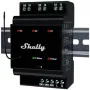 Išmanioji relė Shelly Wave PRO 3 juoda, plastikinis korpusas, 110–240 V AC, 50–60 Hz, 0,3 W, 53×59×96 mm