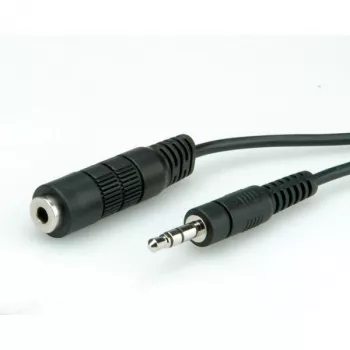 ROLINE Audioverlängerungskabel - Stereo Mini-Klinkenstecker männlich zu Stereo Mini-Klinkenstecker weiblich