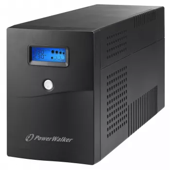 Nepertraukiamo maitinimo šaltinis PowerWalker VI 3000 SCL FR 3 kVA / 1,8 kW, Line-Interactive, 4× Type E lizdai, 18 Ah baterija (2×12 V)