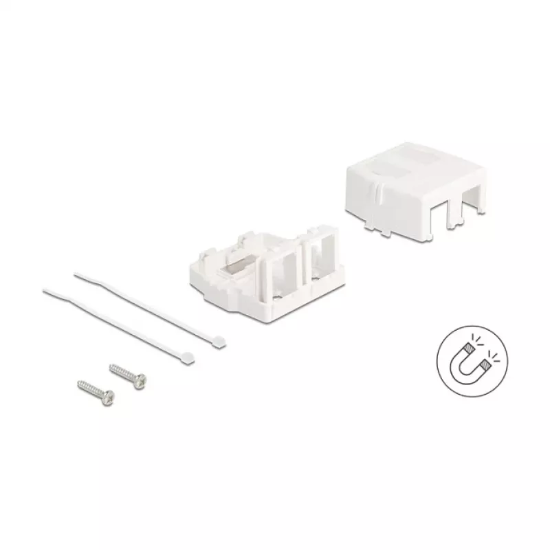 Įstatomas rėmelis DeLOCK 85843 Plastikinis Baltas 545x573x324 mm