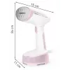 Rankinis drabužių garintuvas Tefal DT3050, 1300 W, 20 g/min garo, 0,12 l talpa, 2,6 m laidas, rožinis