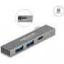 DeLOCK 3 prievadų plonas USB šakotuvas, USB Type-C, 5 Gbps, 2x Type-A