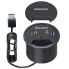 USB centrinis įrenginys (hub) GRAUGEAR G-THUB-AU-60 USB 3.2 Gen 1 Type-A juodas